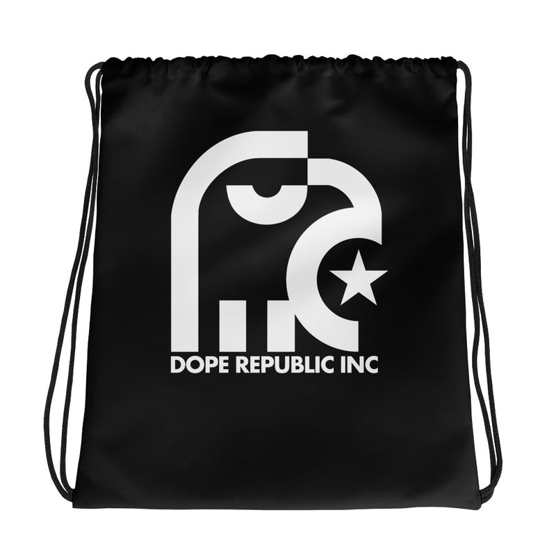 Dope Republic Drawstring Black bag