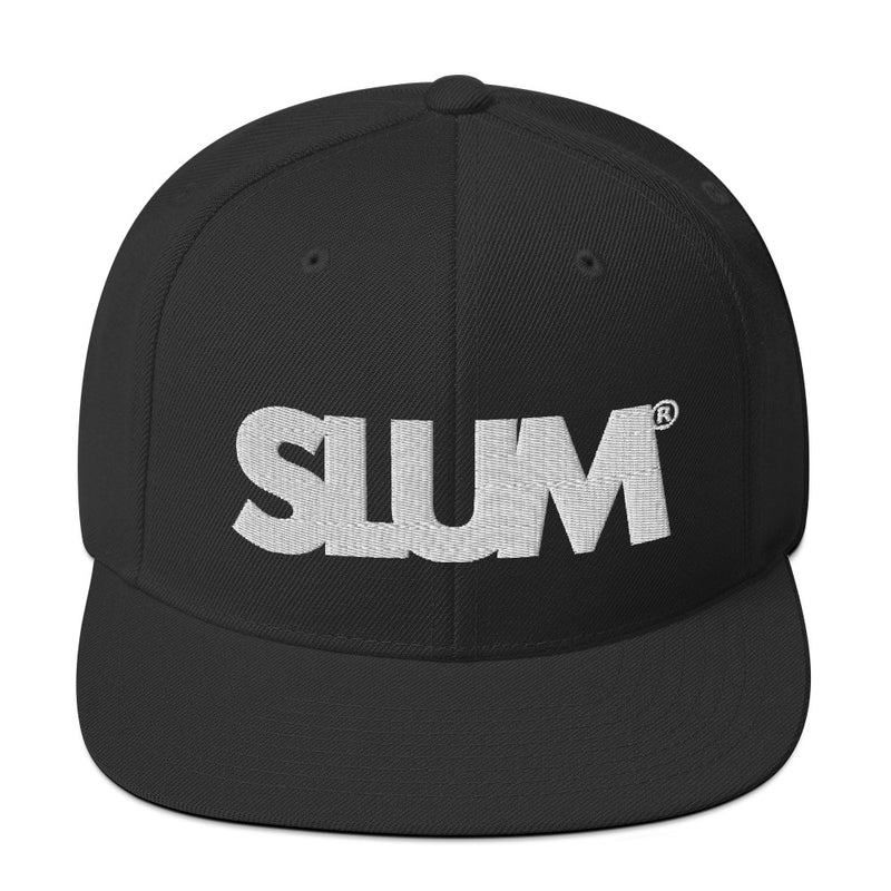 Slum Black Snapback Hat
