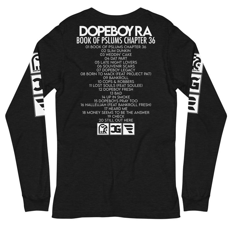 Dopeboy Ra - Book Of PSlums Chapter 36 Black Long Sleeve Shirt