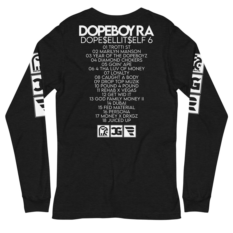Dopeboy Ra - Dope$ellIt$elf 6 Black Long Sleeve Shirt
