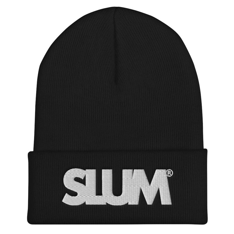 Slum Black Cuffed Beanie