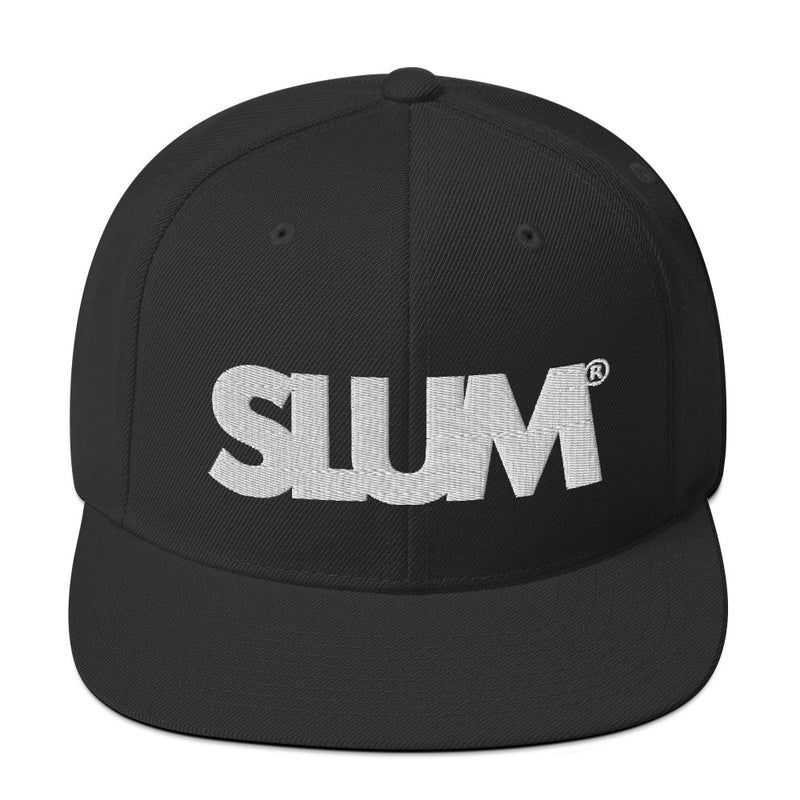 Slum Black Snapback Hat